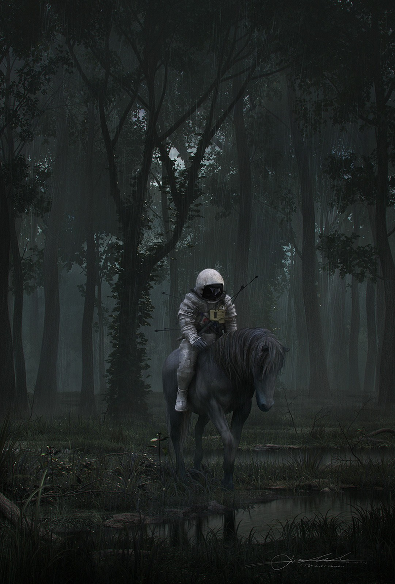 Illustration for article titled Concept Art Writing Prompt: The Pierced Astronaut